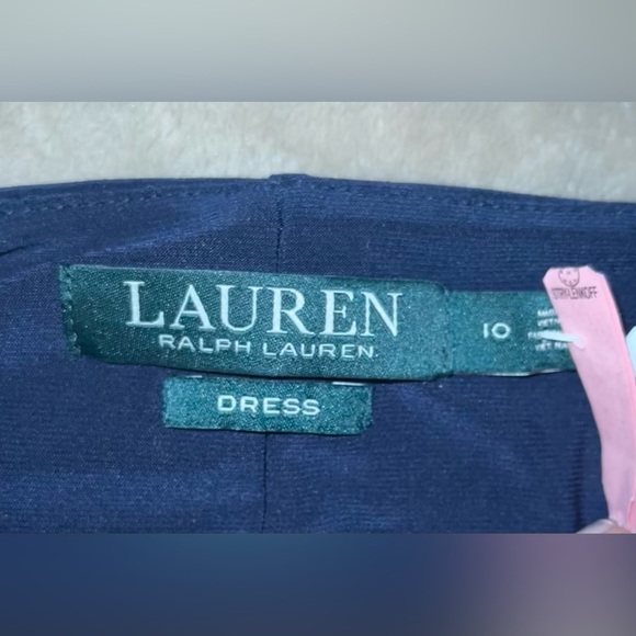 Lauren Ralph Lauren Sleeveless Ruched Size 10 recently dry cleaned EUC💙 - Picture 6 of 8